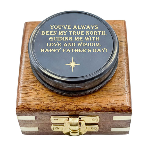 Personalized Father's Day Poem Compass