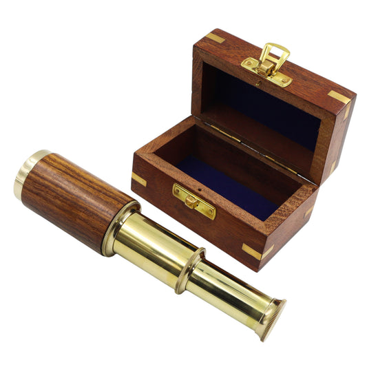 6-Inch The Westminster Brass & Wood Telescope
