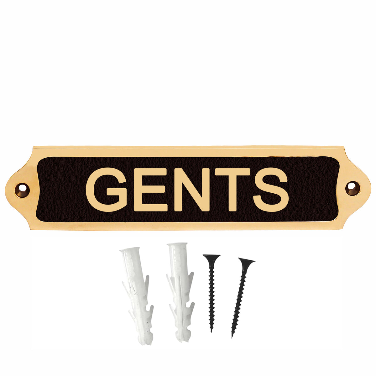 Custom Antique Style Gents Wall Plaque