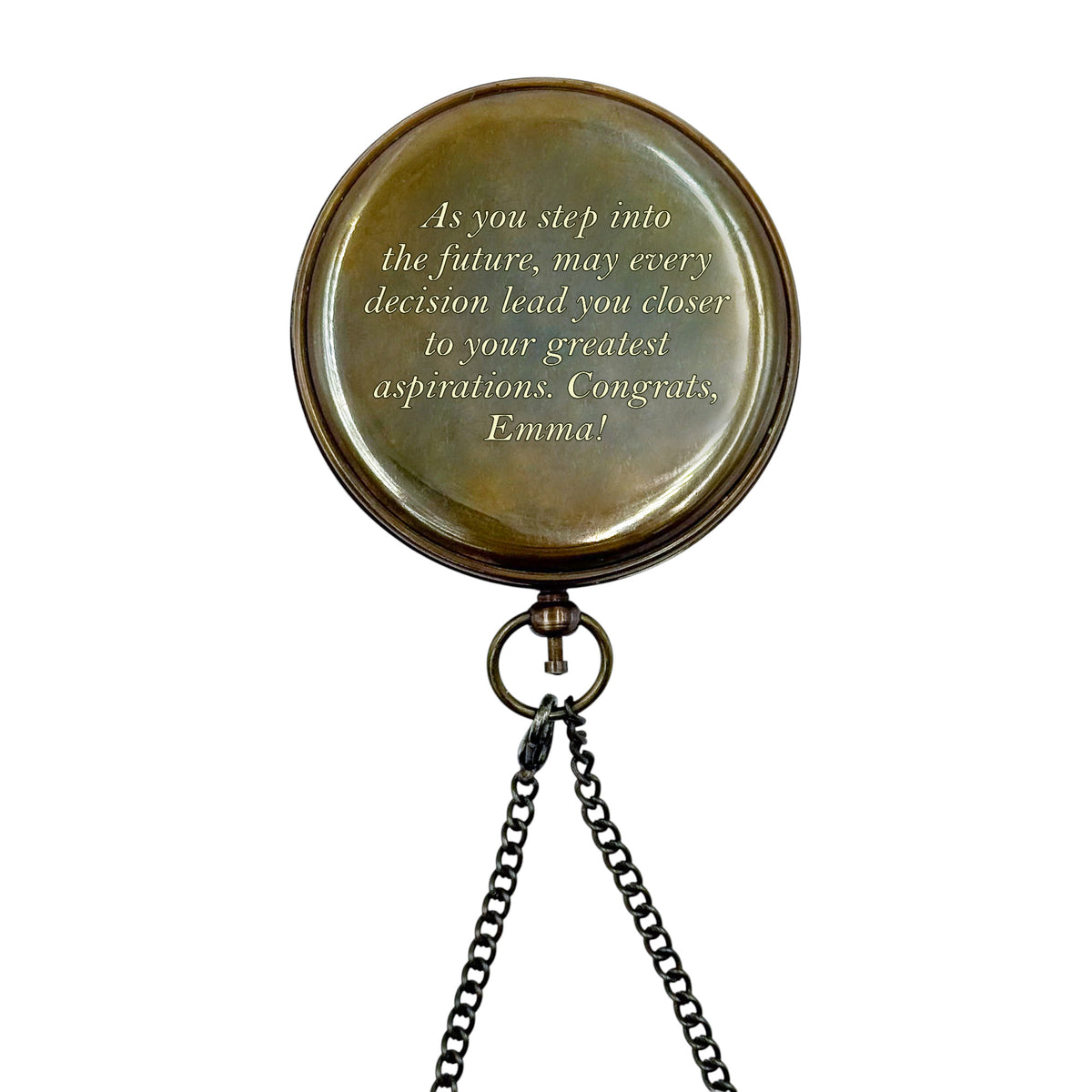 Personalised 3-Inch Graduation Sundial Compass Gift