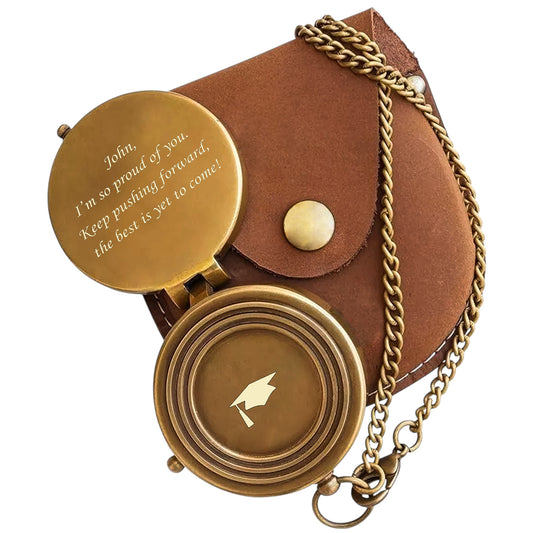 Personalised Compass for Graduation Gift