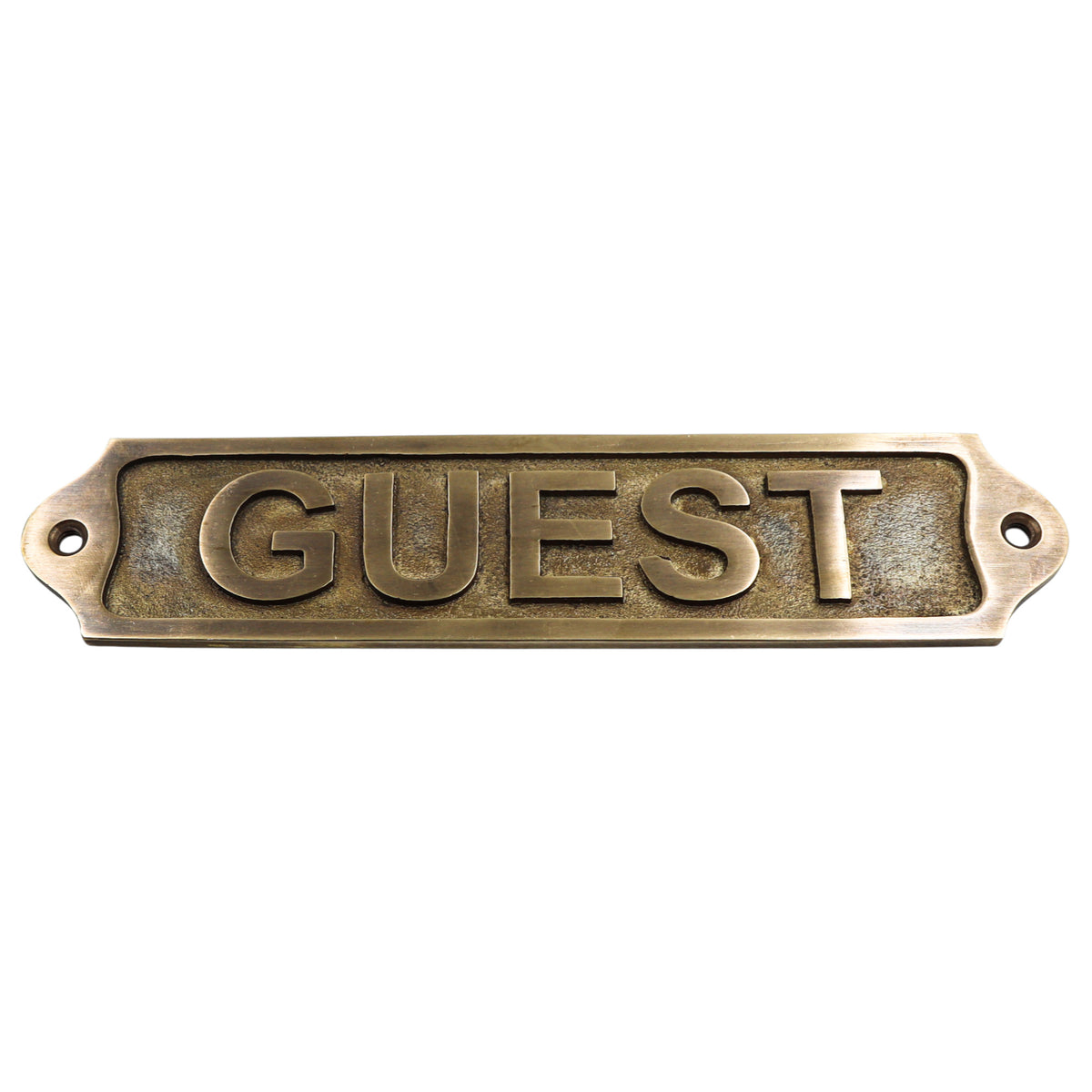 Custom Brass Guest Wall Sign