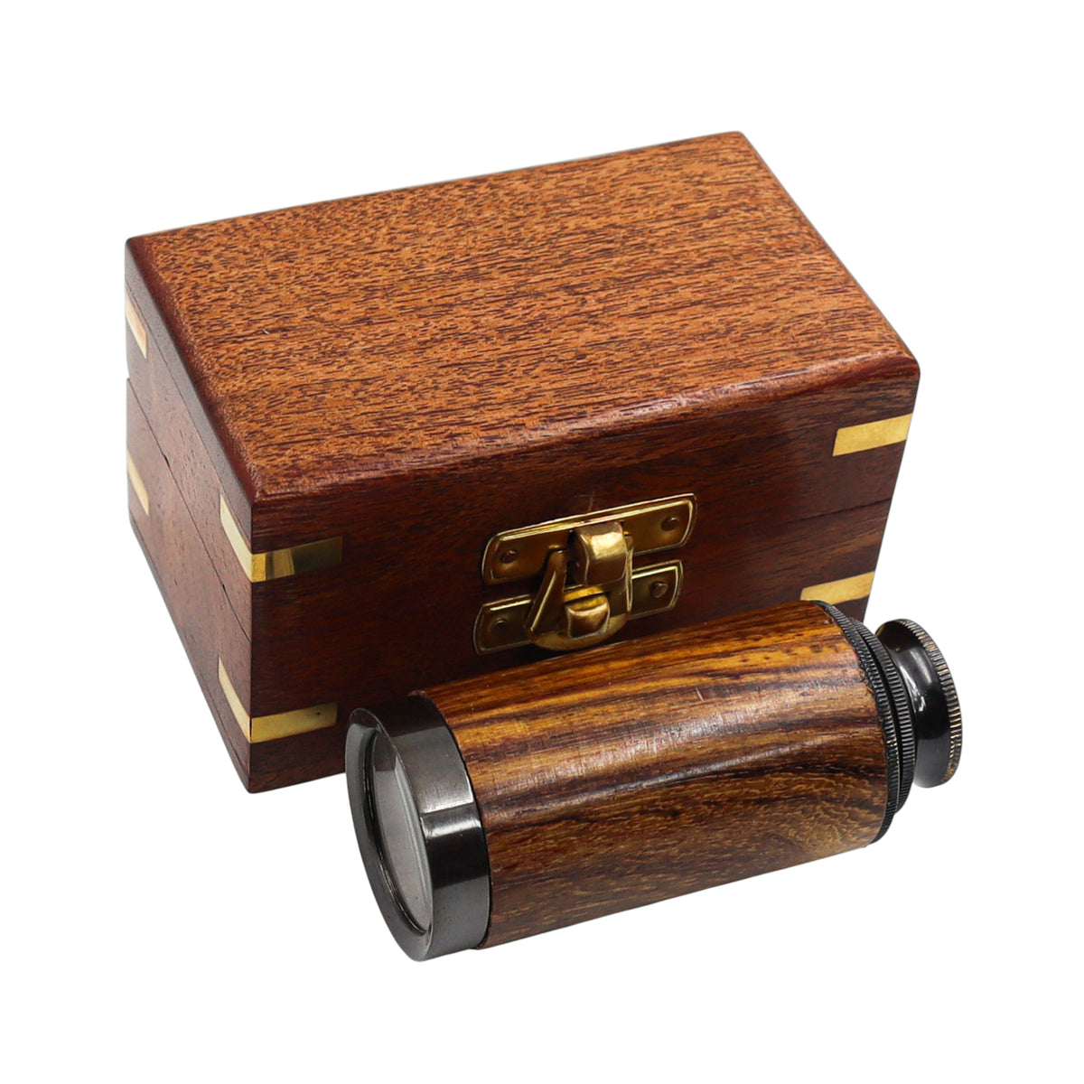 6-Inch The Westminster Gunmetal & Wood Telescope