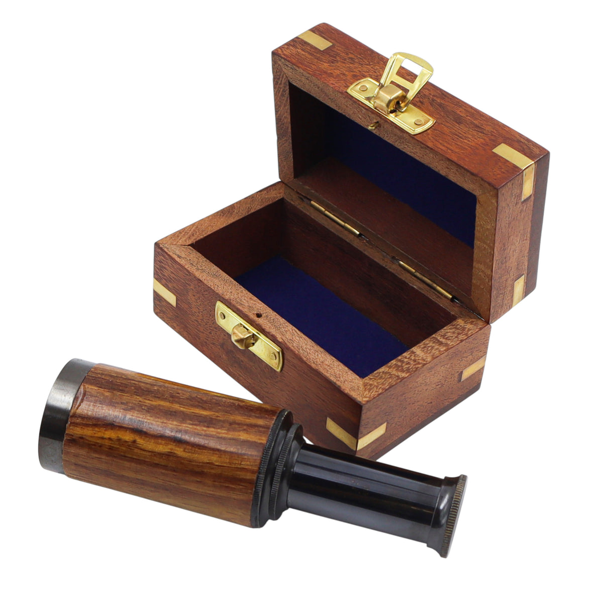6-Inch The Westminster Gunmetal & Wood Telescope