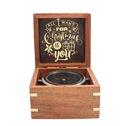 Personalised Heritage Gimbal Compass for Christmas Gift