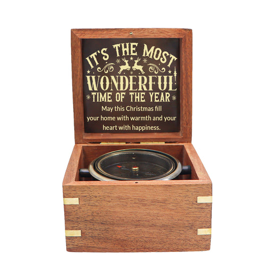Personalised Heritage Gimbal Compass for Christmas Gift