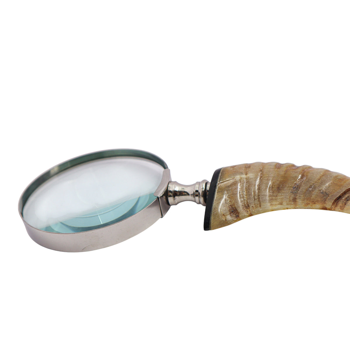 Hand Held Magnifier with Horn Handle