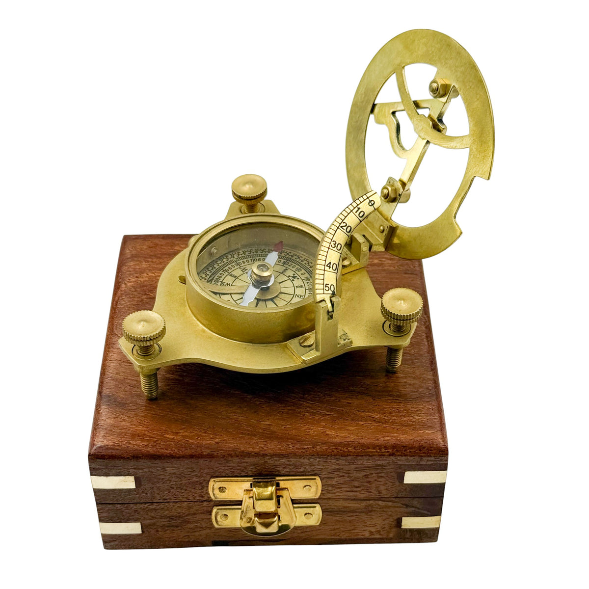 Personalised 3-Inch Adjustable Sundial Compass Anniversary Gift