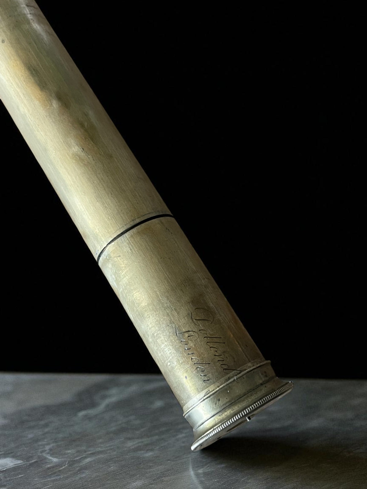 Antique Dollond London Brass & Wood Telescope