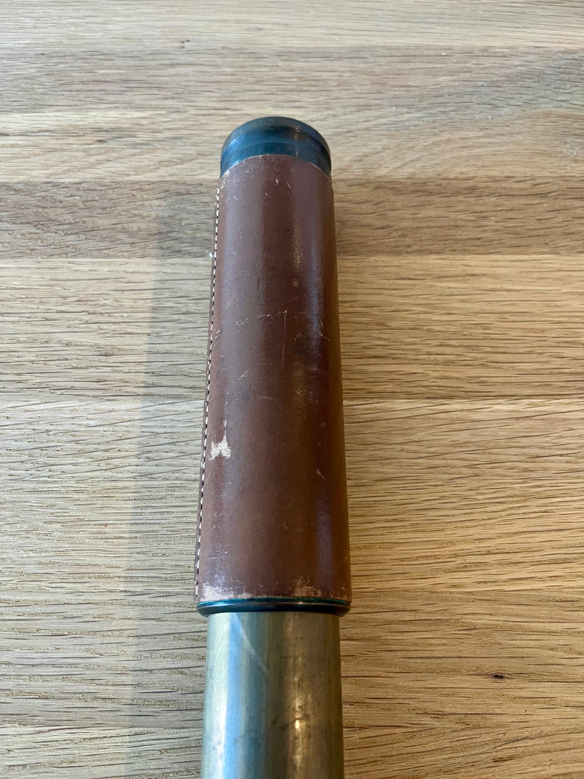 J.T. Coppock London Vintage Brass & Leather Telescope