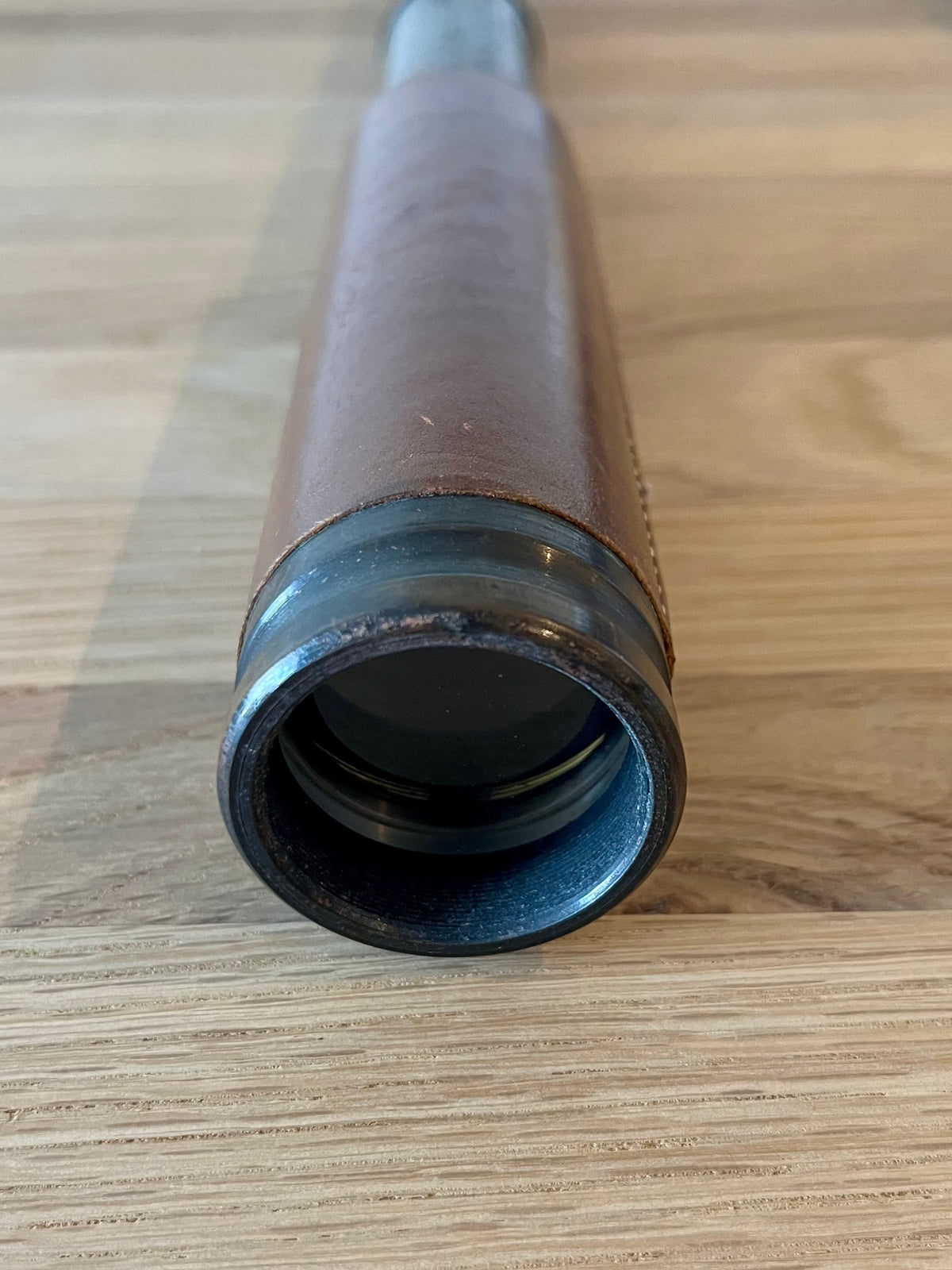 J.T. Coppock London Vintage Brass & Leather Telescope