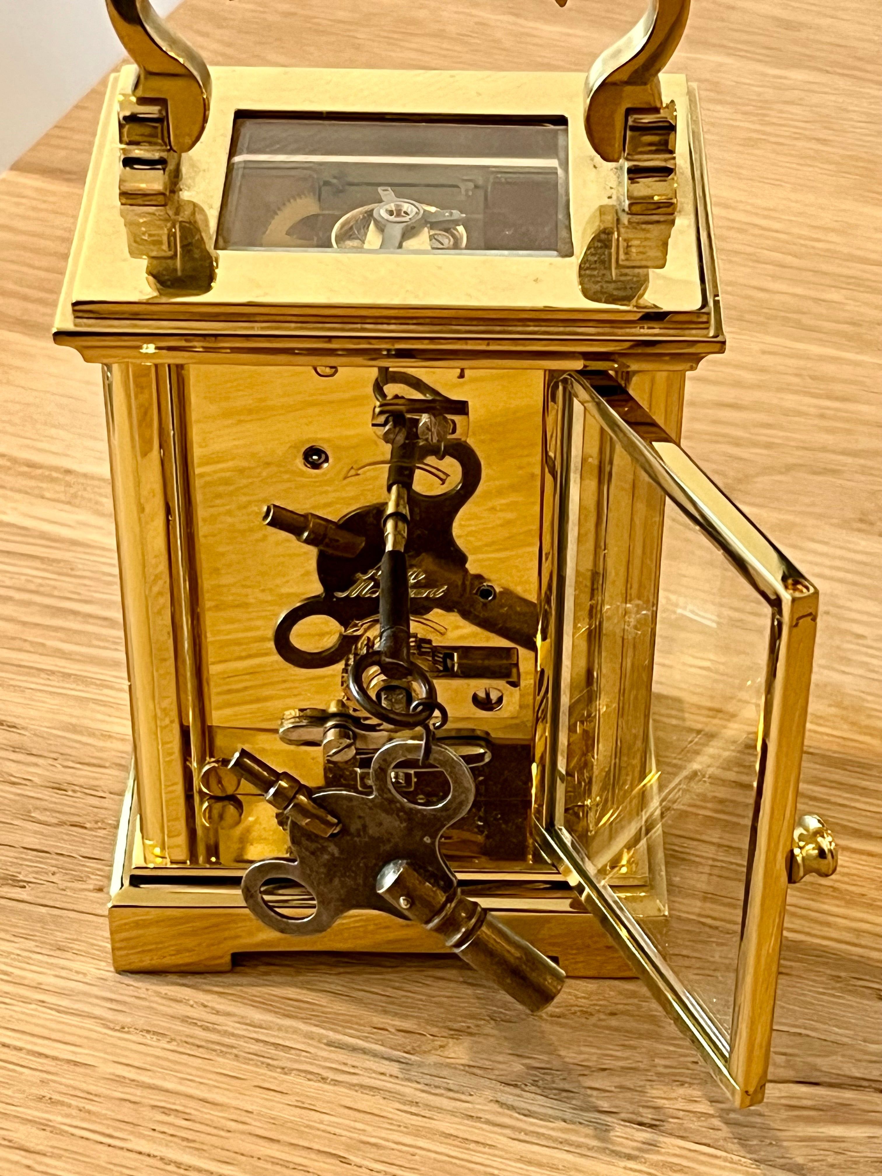 Personalised Woodford 8 Day Traditional Mechanical Carriage Clock