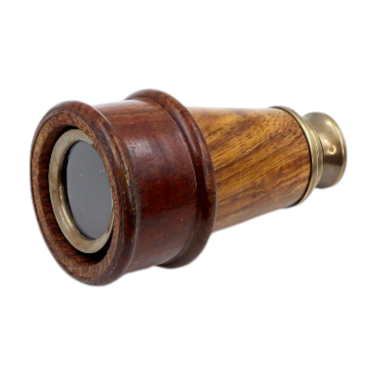 7-Inch The Admiral Bronze & Wood Telescope