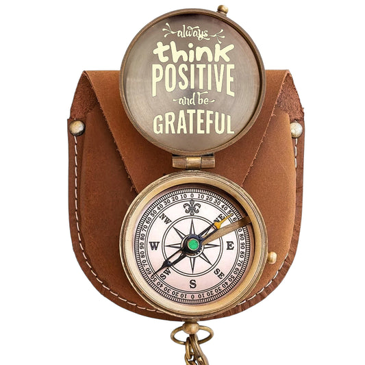 Personalised Compass with Motivational Quote Designs