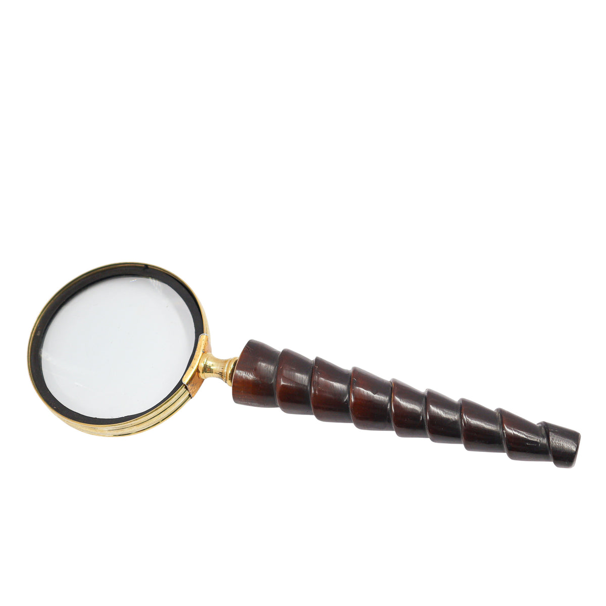 Magnifying Glass with Dark Wood Handle