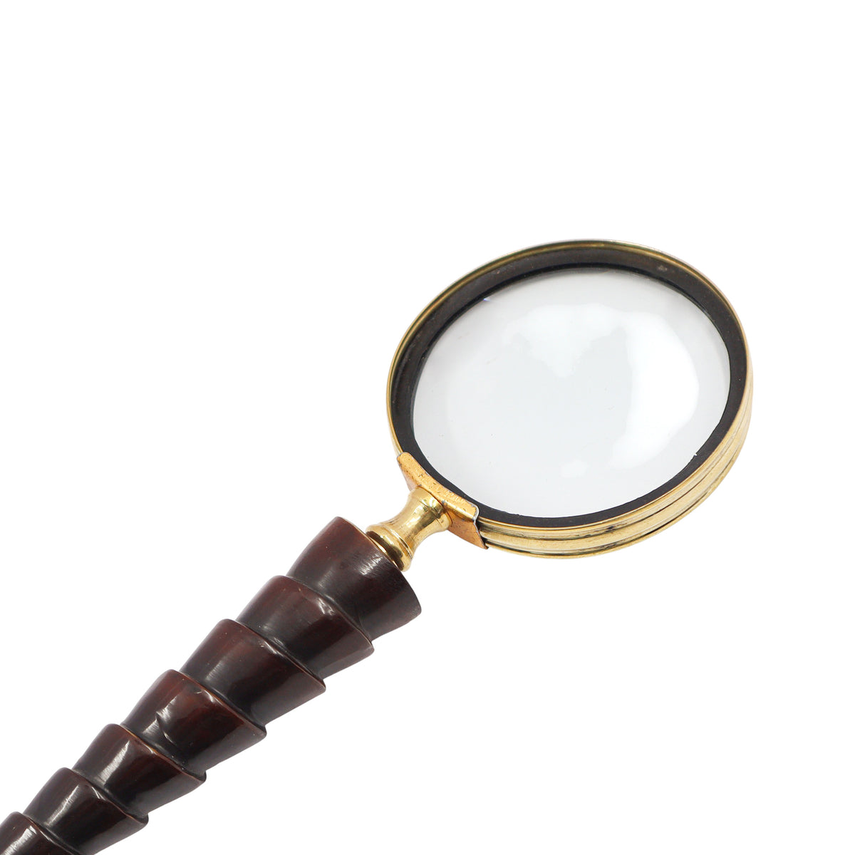 Magnifying Glass with Dark Wood Handle