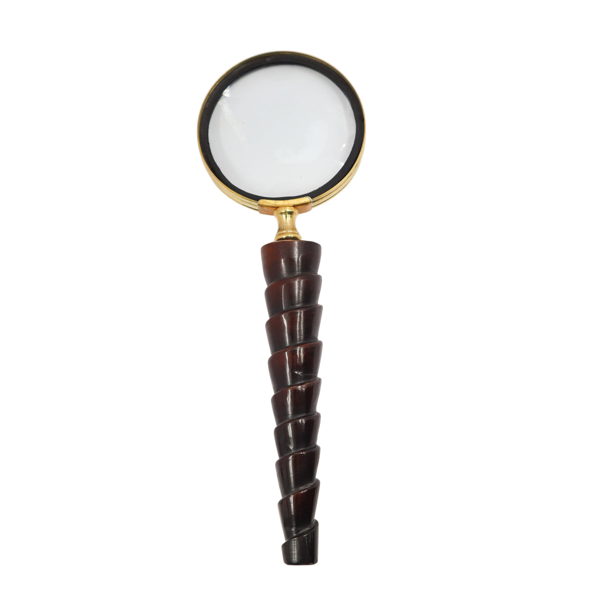 Magnifying Glass with Dark Wood Handle