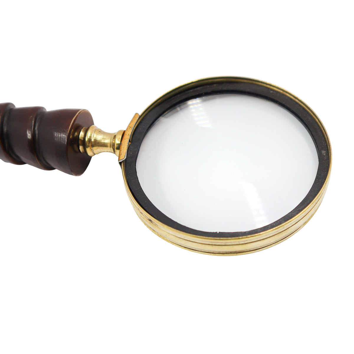 Magnifying Glass with Dark Wood Handle