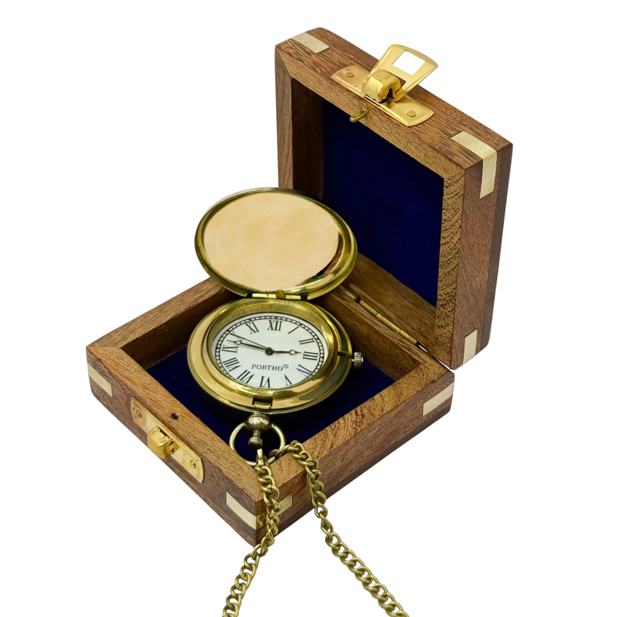 Custom The Voyager Brass Pocket Watch