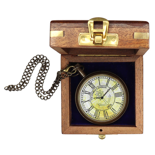 Personalised The Horizon Open Face Pocket Watch