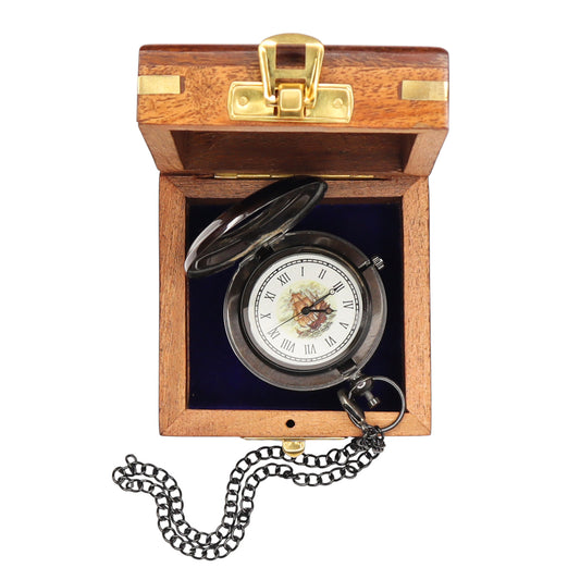 Custom The Britannia Half Hunter Pocket Watch