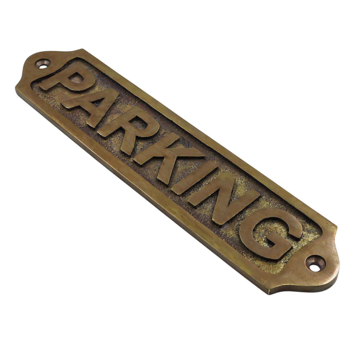 Parking Solid Brass Plaque