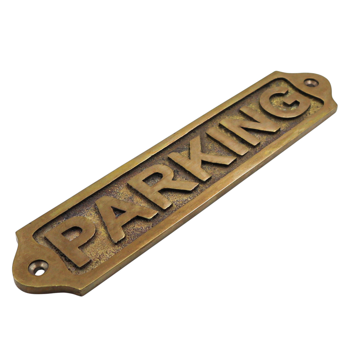 Parking Solid Brass Plaque