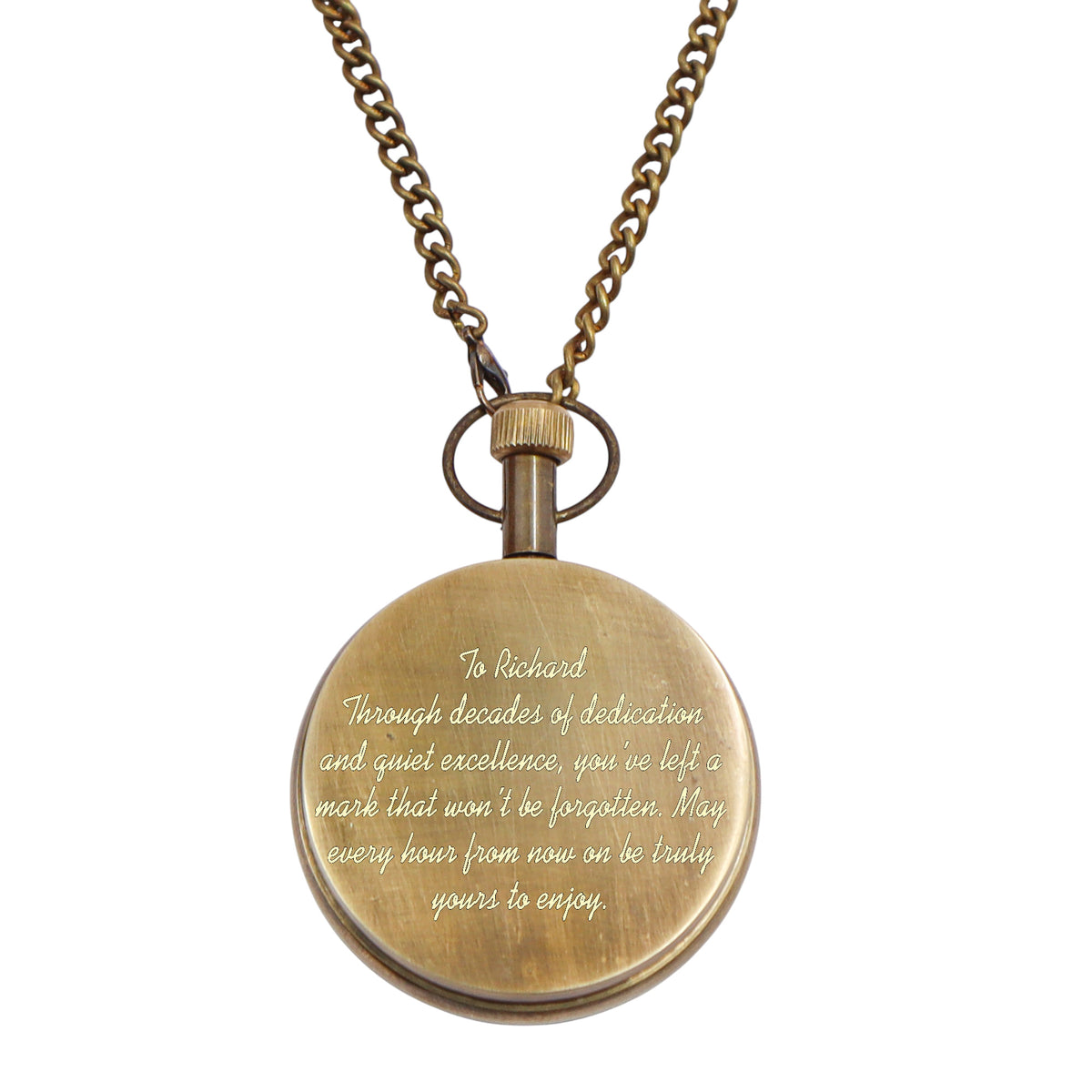Personalized Pocket Watch Retirement Gift