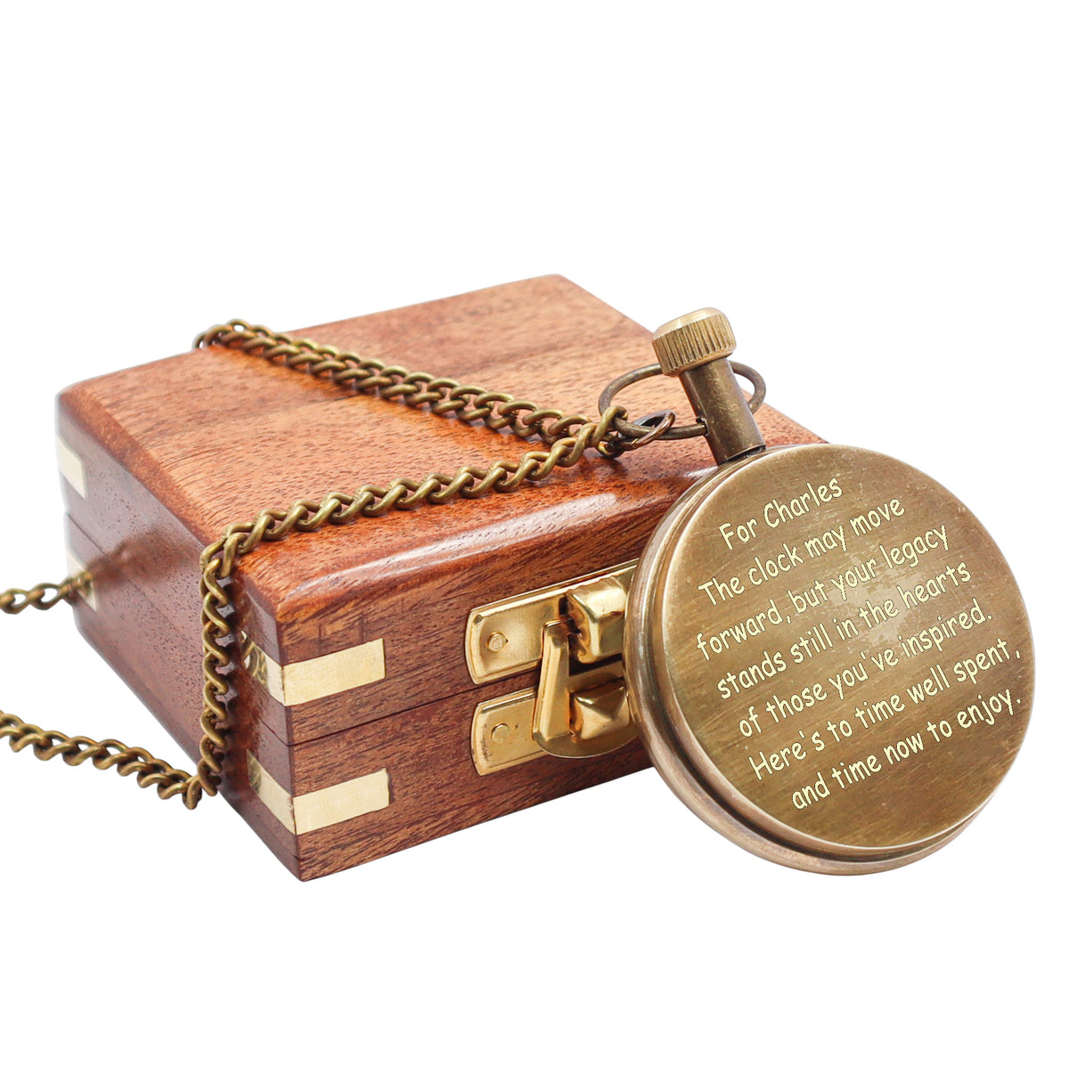 Personalized Pocket Watch Retirement Gift