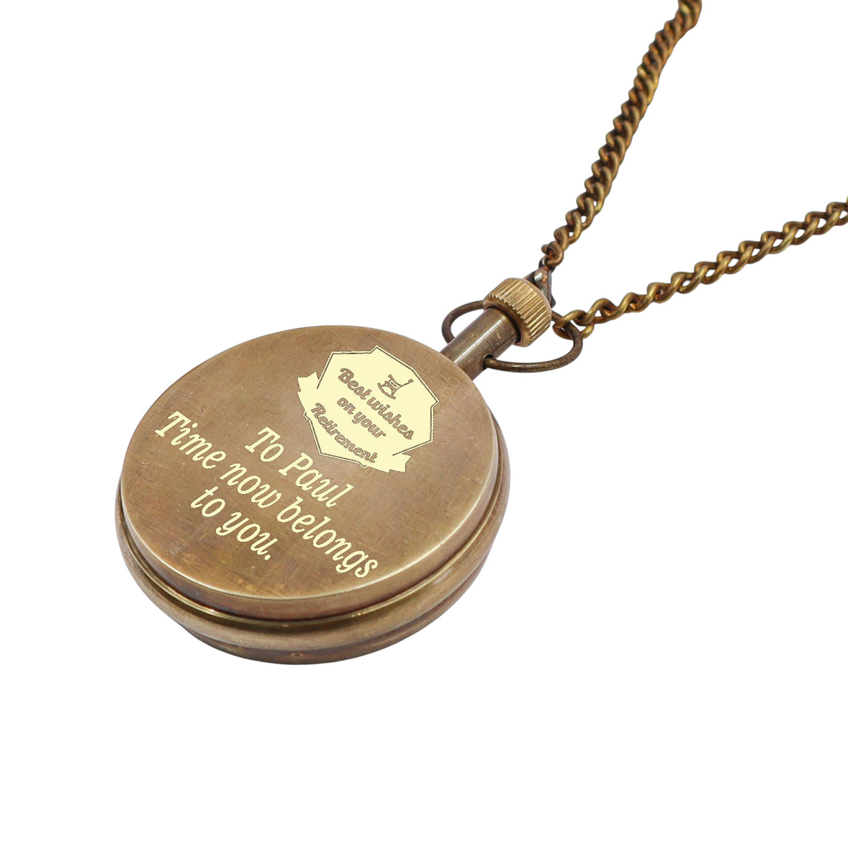 Personalized Pocket Watch Retirement Gift