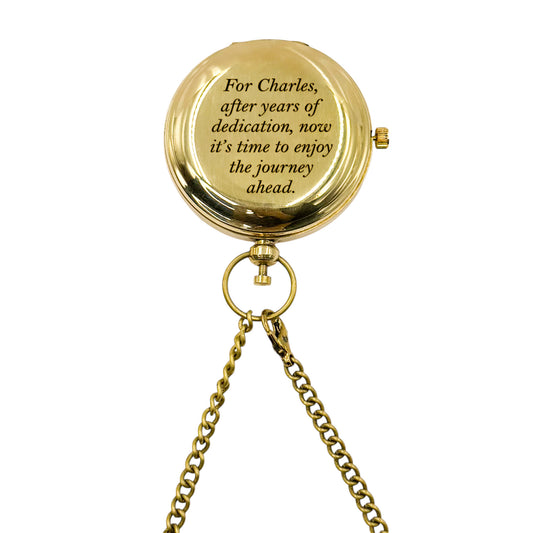 Personalised Pocket Watch Retirement Gift