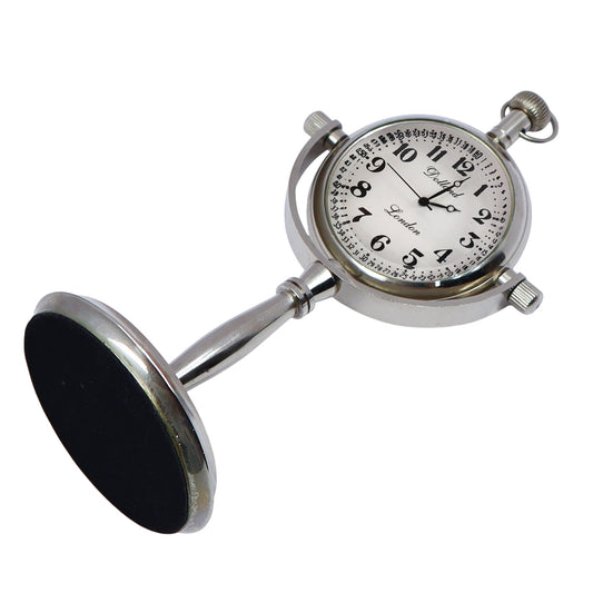 Personalized 25th Anniversary Chrome Desk Clock