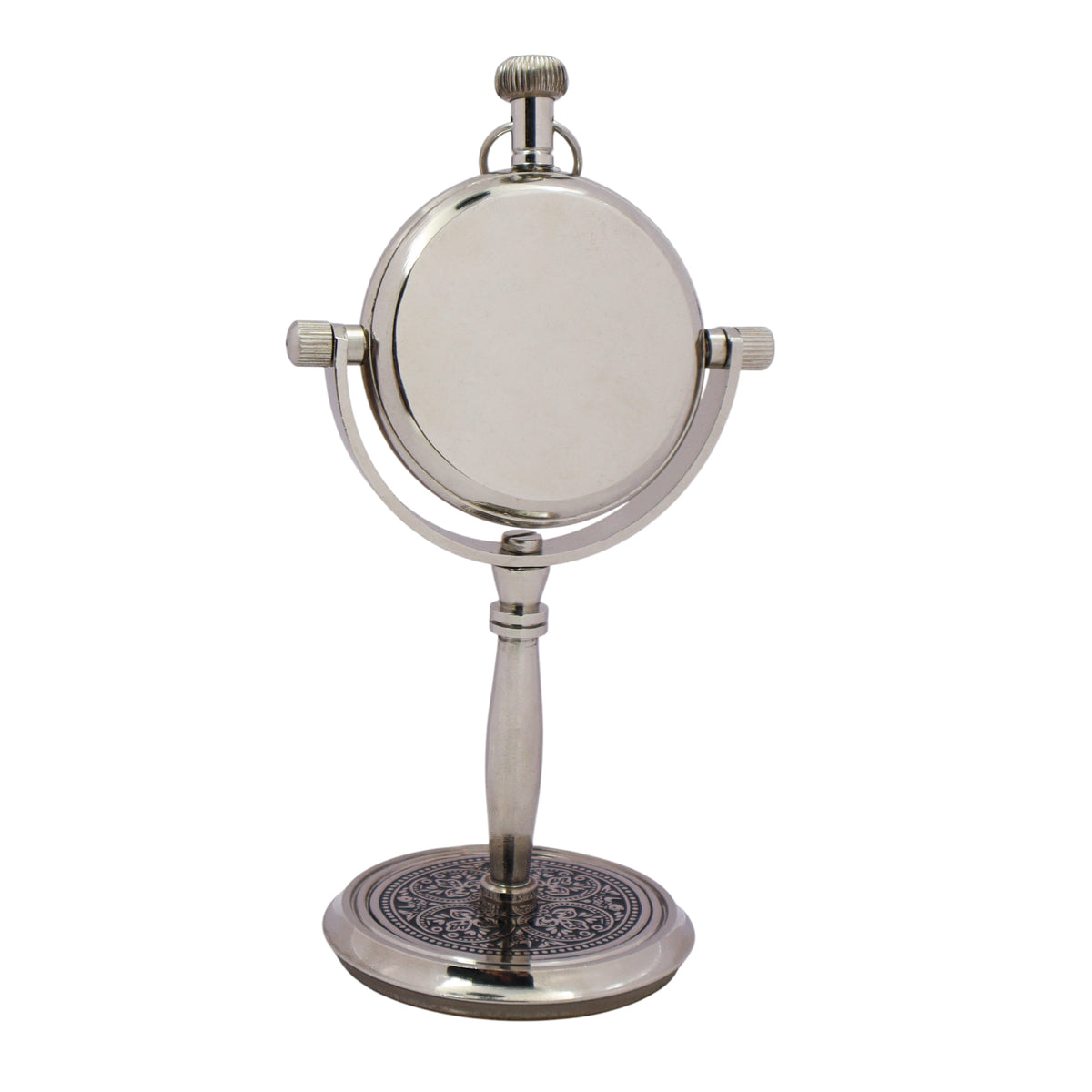Personalised Silver Colour Desk Clock