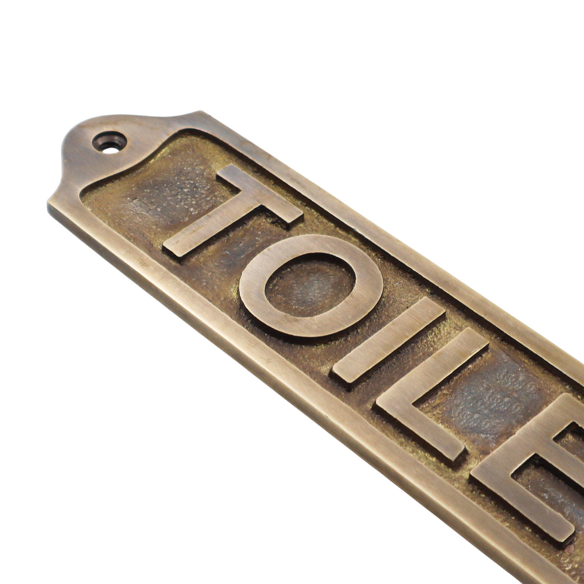 Toilet Solid Brass Plaque