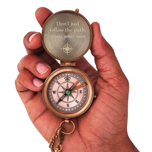 Personalised Working Compass with Case