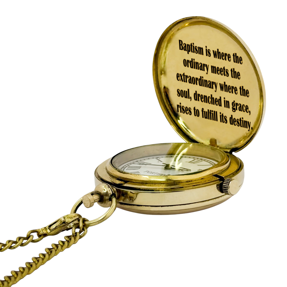 Personalised Baptism Pocket Watch