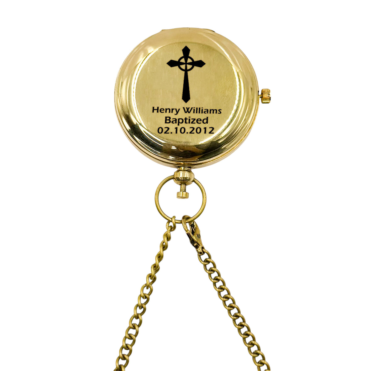 Personalised Baptism Pocket Watch