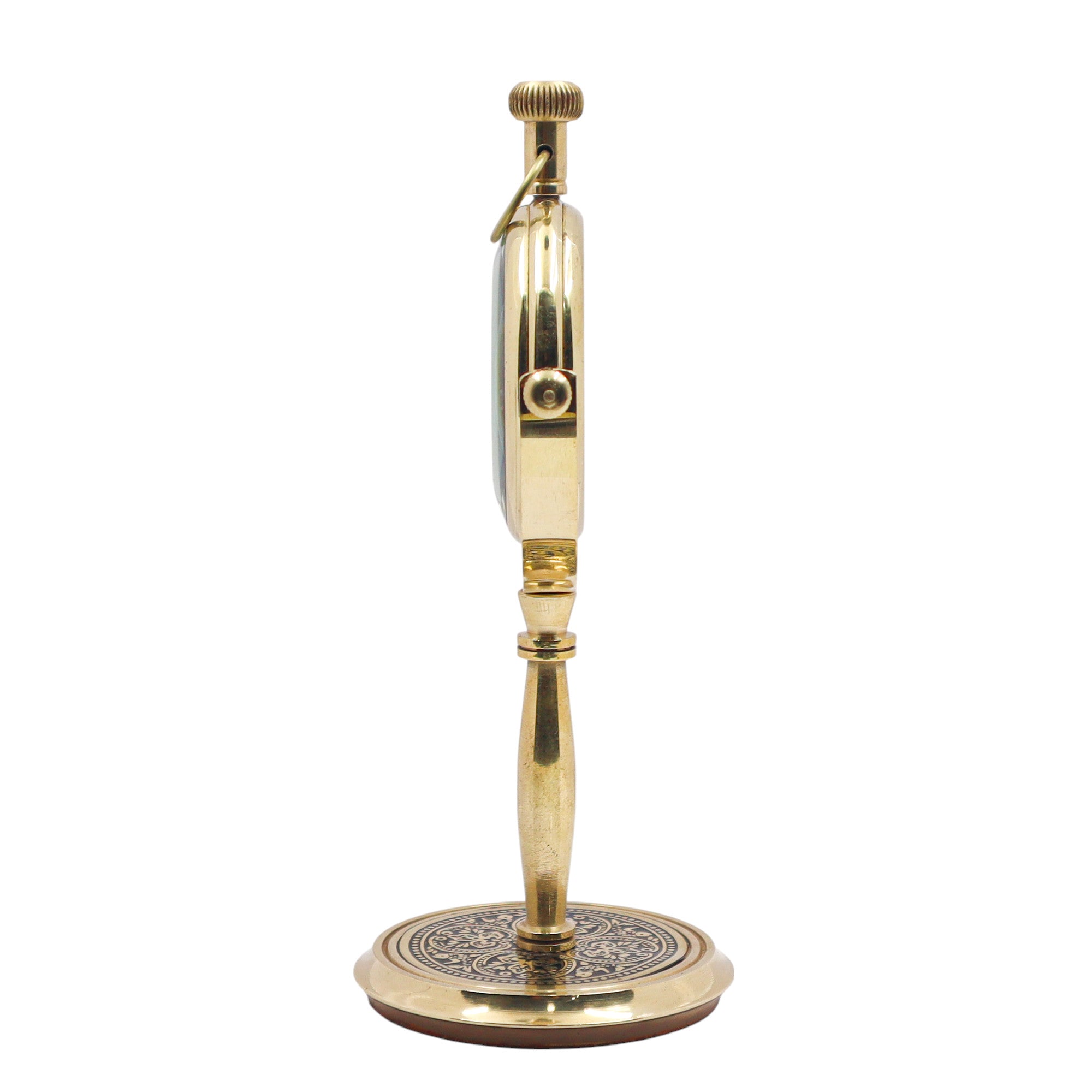 Personalised Brass Desk Clock