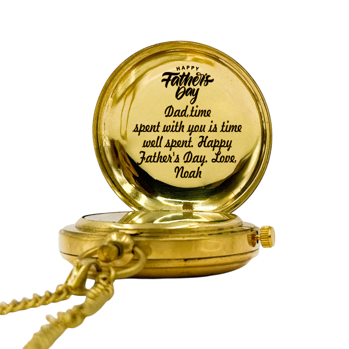 Personalised Pocket Watch for Father's Day