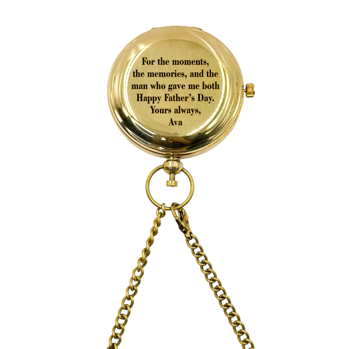 Personalised Pocket Watch for Father's Day