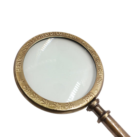 25cm Bronze Magnifying Glass with Leather Case