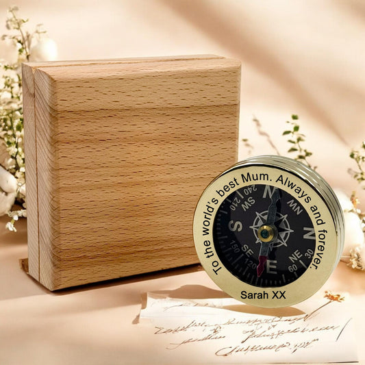 Personalised Mother's Day Gift Compass