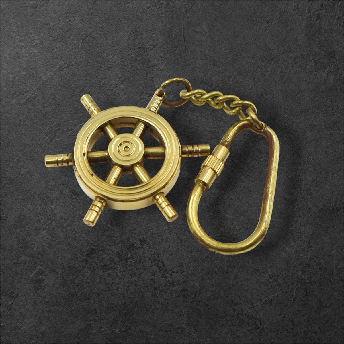 Nautical Steering Wheel Keychain