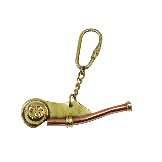 Personalized Boatswain's Whistle Keyring