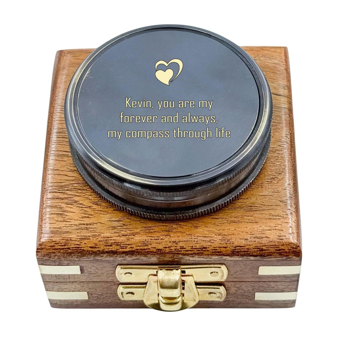 Personalised Engraved Compass with Poem