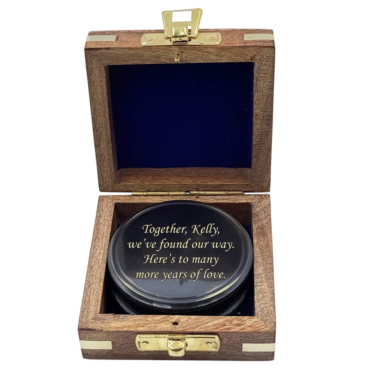 Personalised Engraved Compass with Poem