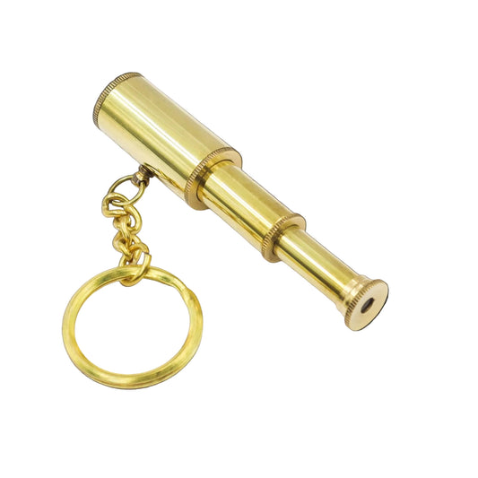 Custom Brass Mini Telescope Keyring