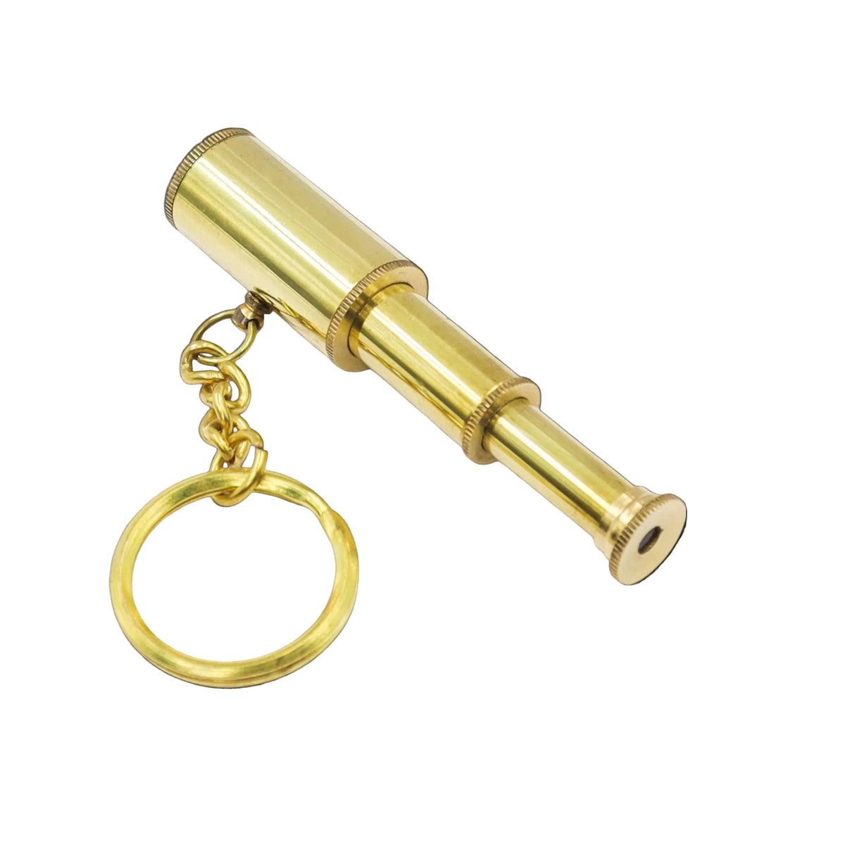 Custom Brass Mini Telescope Keyring