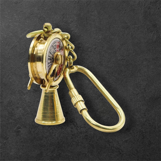 Brass Ship Engine Telegraph Keychain