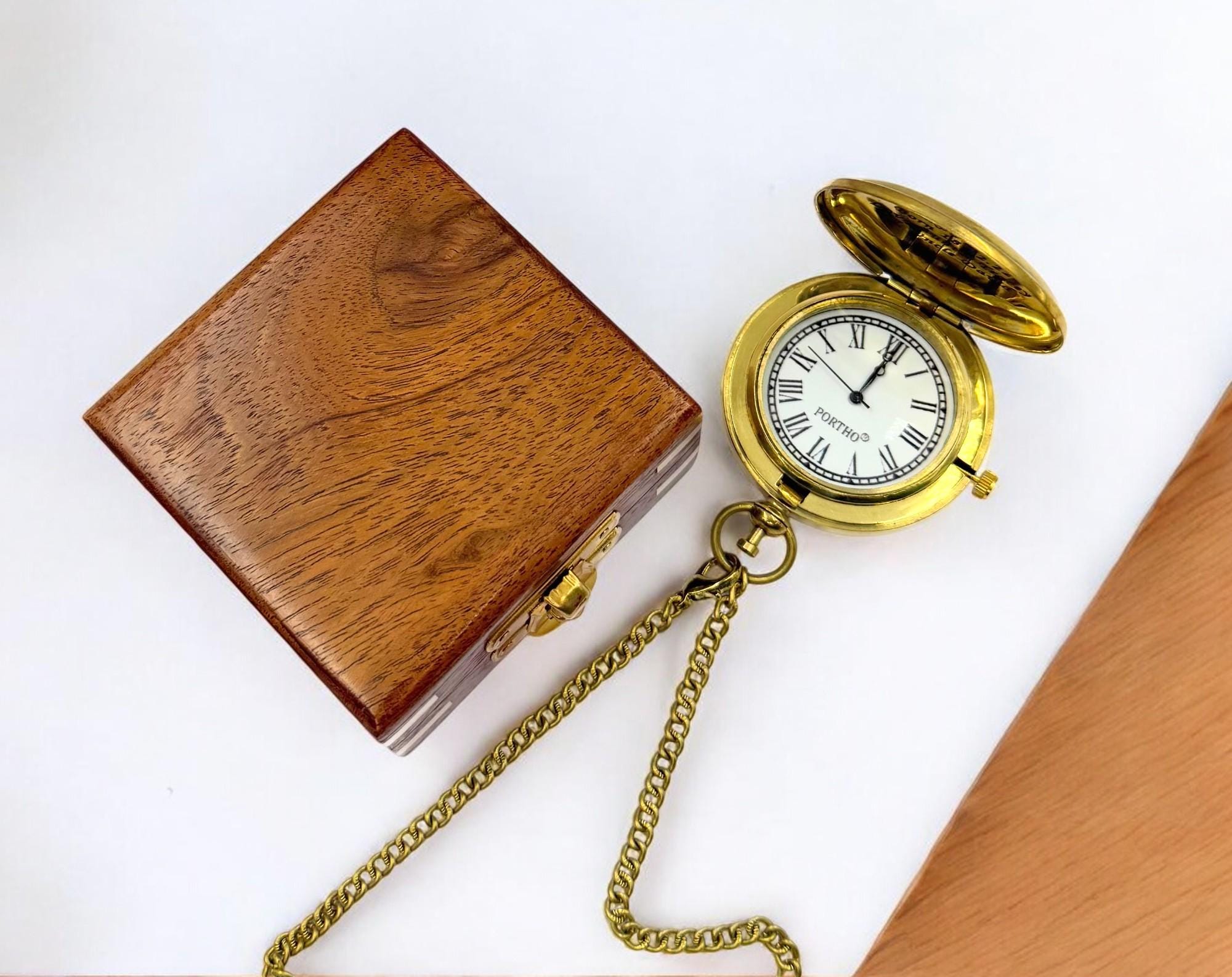 Custom The Voyager Brass Pocket Watch